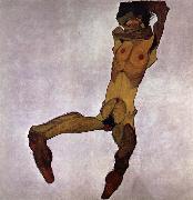 Egon Schiele Seated Male Nude oil painting reproduction
